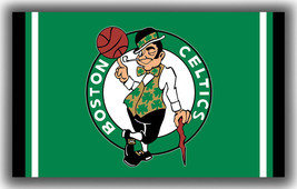 Boston Celtics Basketball Team Fan Memorable Flag 90x150cm 3x5ft Best Banner - £11.15 GBP