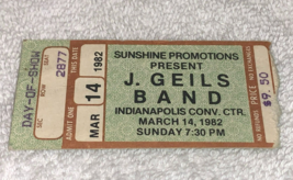 U2 The J Geils Band Vintage 1982 Concert Gig Ticket Stub Peter Wolf Bono U 2 - £76.99 GBP