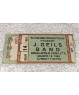 U2 THE J GEILS BAND VINTAGE 1982 CONCERT GIG TICKET STUB Peter Wolf  BON... - £79.51 GBP