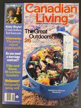 Canadian Living Vintage Magazine Aug 1998 The Great Outdoors - $7.59