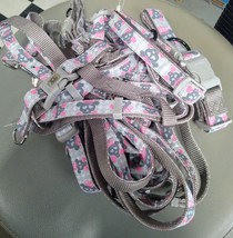 TOP PAW Adjustable Dog Collar, Harness, and/or Leash - Gray/Pink - £5.57 GBP+