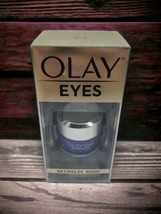 OLAY Eyes Retinol 24 Night Eye Cream 15ml 0.5fl oz Smooth Bright Eyes Vi... - £13.81 GBP