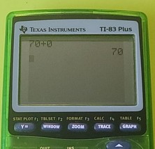 Texas Instruments TI-83 Plus Green Clear Calculator With Cover Working - $49.99