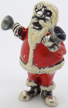 Vintage Italien Fait à la Main Véritable Argent Santa Claus Angini Rare Émaillé - £121.68 GBP