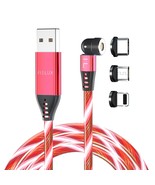 FIELUX Luminous LED Light Magnetic 3 in 1 Charging Cable - $15.19