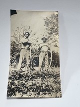 Antique Photograph Two Men With Scythe’s Rural Country Farming 1910s - $149.06 MXN