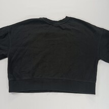 District Arizona Dynamics Women's Black Cotton Blend Cropped Sweatshirt Size L image 14