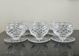 Waterford Crystal Ireland Set of 6 Kinsale Footed Dessert Bowl - £196.33 GBP