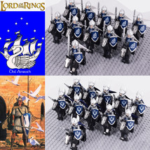 22PCS LotR Hobbit War of the Ring Gondor Dol Amroth Knight+Horse Army Mi... - £25.88 GBP