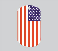 American Flag Military Style Dog Tag - £7.78 GBP