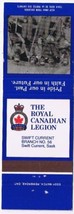 Matchbook Cover Royal Canadian Legion Swift Current SK Branch No 56 Soldiers - £0.54 GBP