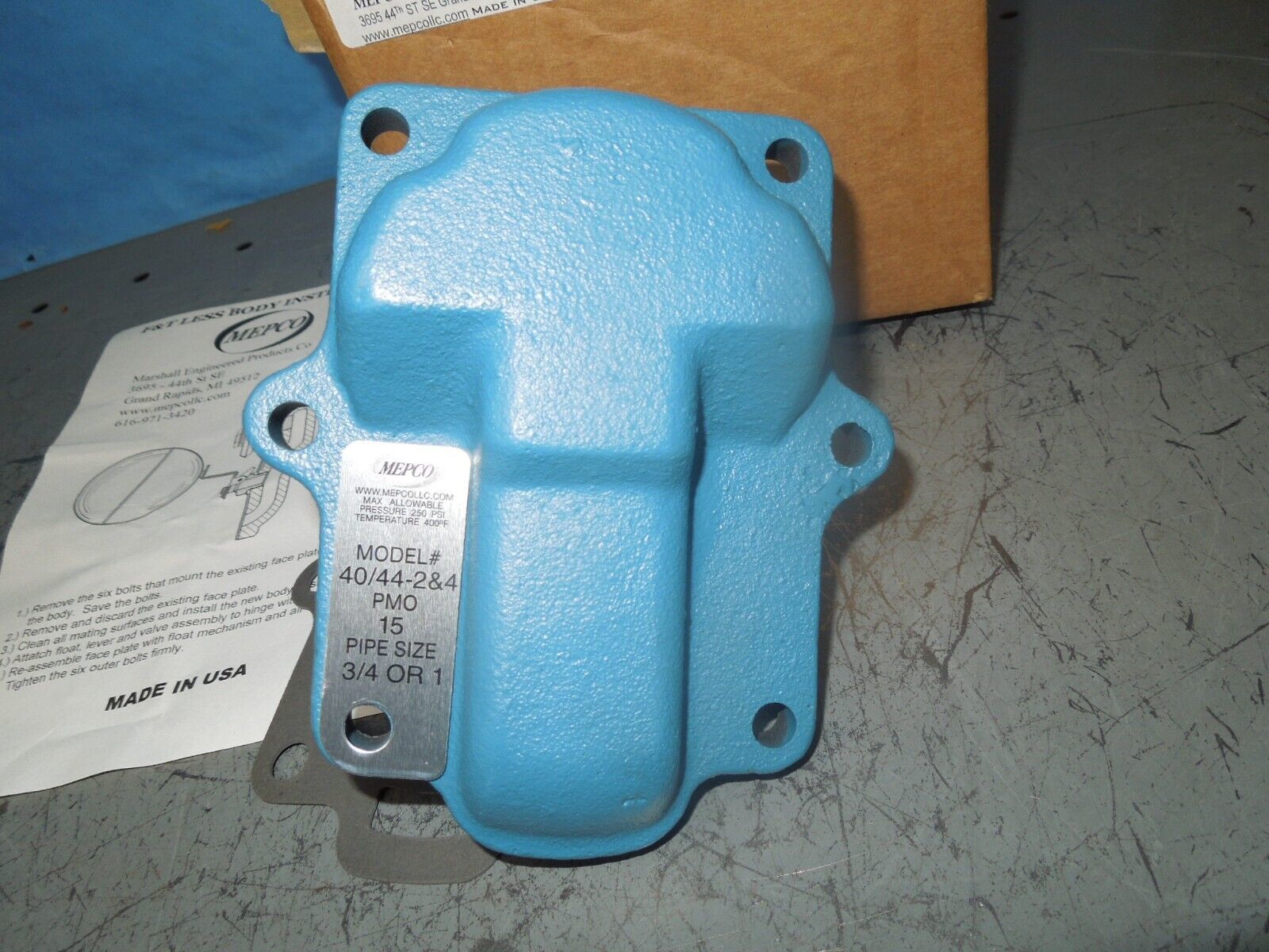 MEPCO ML9632 40/44-215A F&T Less Body 3/4" New Surplus Item image 3