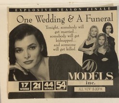 Models Inc Print Ad Vintage Cassidy Rae Carrie Anne Moss TPA2 - £4.67 GBP