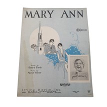 Vintage Sheet Music Mary Ann 1927 Voice Piano Banjo Ukulele - £7.81 GBP