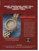 Wing Commander Watch Print Ad Esquire Magazine January 1997 - £3.11 GBP