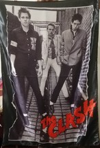 The Clash First Lp Flag Banner Cloth Poster Punk Cd - £15.71 GBP