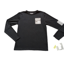 7 Seven Souls Boys T Shirt Sz 18 Long Sleeve Black Novelty Pocket NEW - £13.95 GBP
