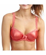 Aerie Limited Edition Holly Satin Padded Lace Trim Push-Up Bra Pink Cora... - $30.00