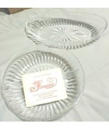 Princess House #855 Lead Crystal Holiday Snack Serving Set 4-pc New w/o Box - $43.68 CAD