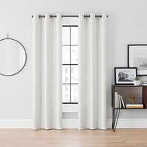 Brookstone Curtain Fresh Dale 2-Pack 95-Inch Grommet Blackout Curtains in White - £31.65 GBP