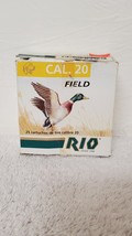 RARE- Vintage RIO Field 20 Gauge 8 Shot Empty Ammo Box w/ Duck Yellow Green - £19.67 GBP
