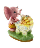 Ceramica de Cuernavaca Elephant Baby in Pram 5.5&quot; Tall Vintage Mexican P... - £42.64 GBP