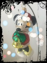 Cute Authentic Christopher Radko Disney MINNIE MOUSE Blown Glass Ornament Mickey - £77.44 GBP