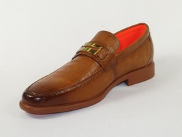 Men's TAYNO Shoes The Caprio C TAYNO Crocodile Print Bit Loafer Cognac image 3