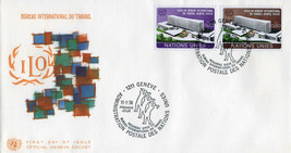 ZAYIX United Nations FDC Int&#39;l Labor Office ILO Geneva issue pair  031823-SM13 - £1.57 GBP
