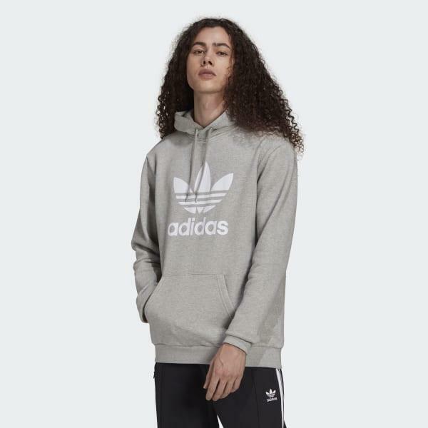 Primary image for adidas Men's Adicolor Classics Trefoil Hoodie H06669 Grey Heather Size Large