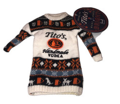 Titos Handmade Vodka Mini Ugly Sweater New With Tags (FOR COVERING A BOT... - £5.44 GBP