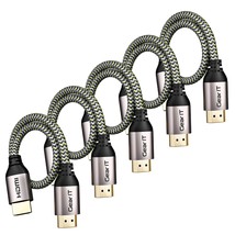 GearIT HDMI Cable (5-Pack / 0.75ft / 0.22m) High-Speed HDMI 2.0b, 4K 60hz, 3D, A - £40.91 GBP