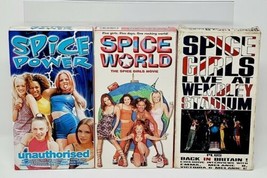 Spice Girls VHS Lot (3) Spice World, Wembley Stadium, Spice Power Unauthorized - £9.33 GBP