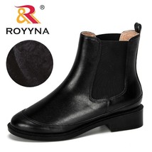 ROYYNA 2021 New Fashion Style Heels Women Ankle Shoes Size 36-41 Boots Trendy Of - £49.17 GBP