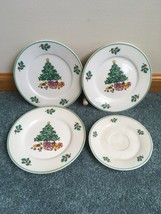 GIBSON CHINA HOLLY GOOD MORNING 3 PLATES 7 1/2&quot;  1 SAUCER 6&quot; - $10.75