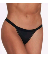 Lot Of 2 NWT Frederick&#39;s of Hollywood Kira Black Thong Lace Trim Plus SZ 1X - $10.88