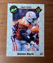 1991 Classic Draft Picks Antone Davis 617/1500  Rookie Auto RC Football Card - £7.86 GBP