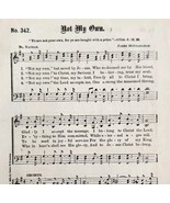 1883 Gospel Hymn Not My Own Sheet Music Victorian Church Religious ADBN1ggg - €17,30 EUR 1883 Gospel Hymn Not My Own Sheet Music Victorian Church Religious ADBN1ggg - €17,30 EUR