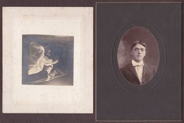 Earle Thomas Foster &amp; Son Jasper Monroe (2) Cabinet Photos - Maine / NH - £27.25 GBP