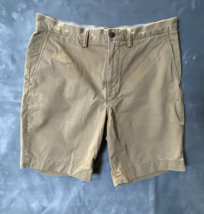 Polo Ralph Lauren Shorts Men&#39;s Size 34 Light Brown Chino Stretch Classic... - $15.42