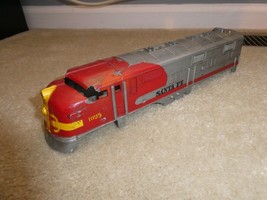 Vintage Marx O Scale Damaged Santa Fe Diesel Locomotive Body Shell - £14.24 GBP