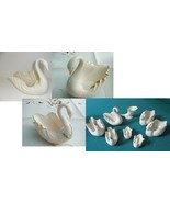 Lenox Christmas Swans Dish Candy Dish Sugar Bowl Figurines Pick Set ^ - $105.25 CAD