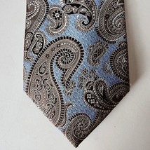 JOS A BANK Signature Collection Tie Mens 100% Silk Paisley Necktie Blue ... - £10.76 GBP