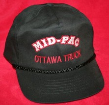 Vintage MID PACIFIC Ottawa Truck Embroidered Rope Bill Snapback Trucker HAT CAP  - £17.39 GBP
