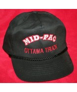 Vintage MID PACIFIC Ottawa Truck Embroidered Rope Bill Snapback Trucker ... - £17.11 GBP