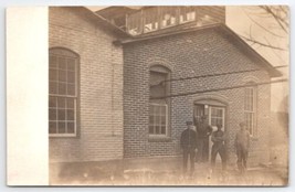 RPPC Occupational Four Young Men Workers Outside of Shop Postcard B38 - £7.82 GBP