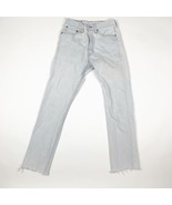 Levi&#39;s 501 Womens Jeans Light Blue Denim W 25 L 26 Straight Mid Rise Lig... - $10.56
