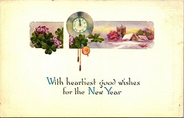 Heartiest Good Wishes in The New Year UNP Unused Winsch Back DB Postcard E4 - £6.95 GBP