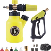 Pressure Washer Gun With Foam Cannon, Car Wash Kit, Pressure Washer Car ... - $46.98