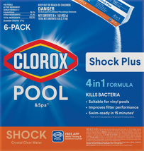 Shock plus Pool Shock for Swimming Pools, 6Pk  Suitable for all pool types - £31.75 GBP